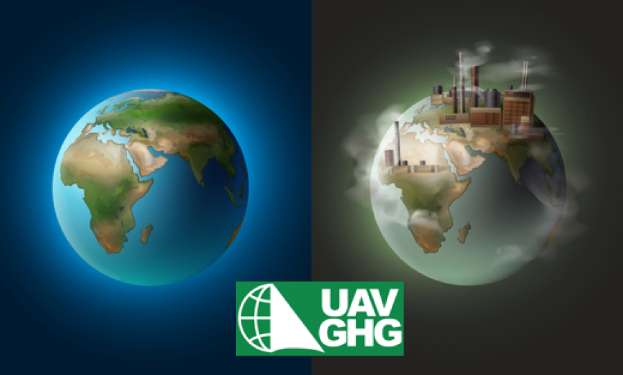 Illustration de la new SPACEBEL fait partie du consortium international UAV-GHG pour favoriser un avenir plus vert