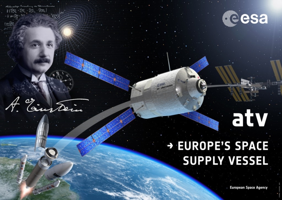 Illustration de la new VTS: le lien entre SPACEBEL et l’ATV-4 Albert Einstein de l’ESA