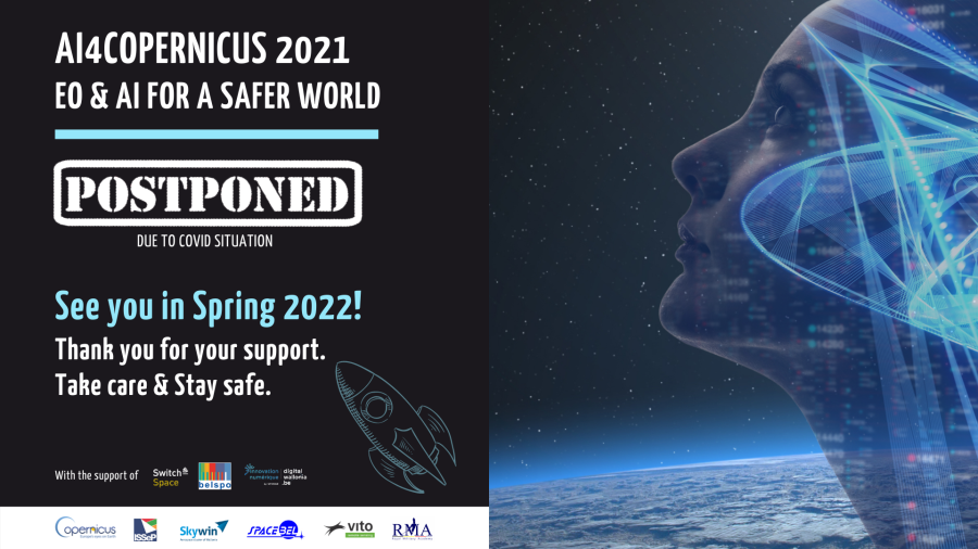 Illustration de la new SPACEBEL étroitement impliqué dans le 2ème événement AI4Copernicus : « EO & AI for a Safer World »