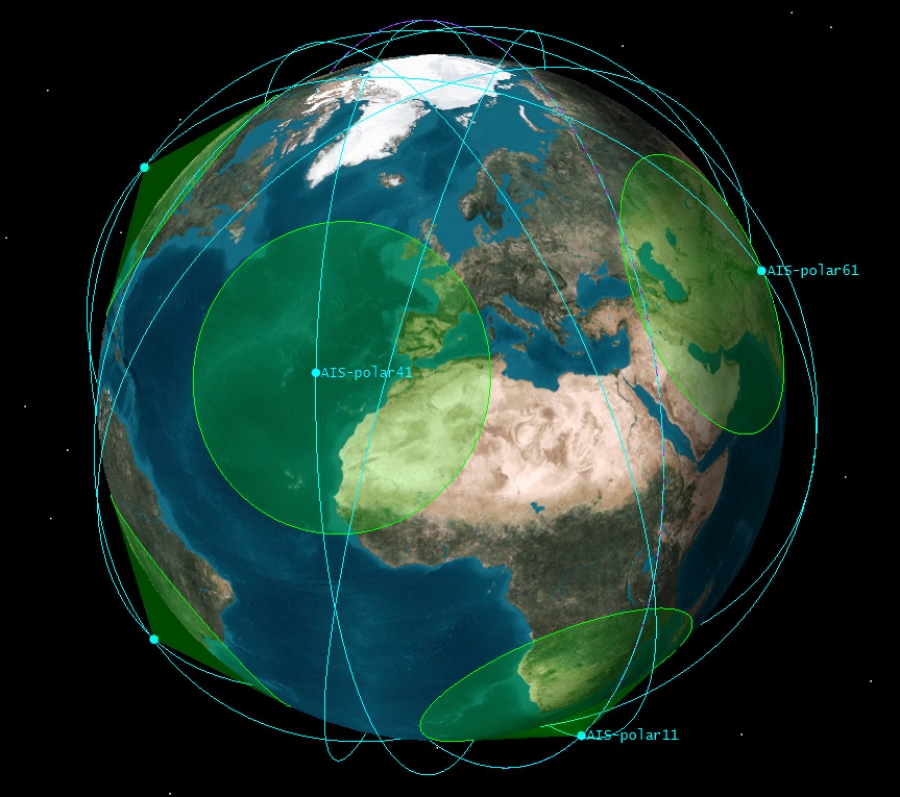 new illustration SAT-AIS or the Link between SPACEBEL and Maritime Traffic Monitoring