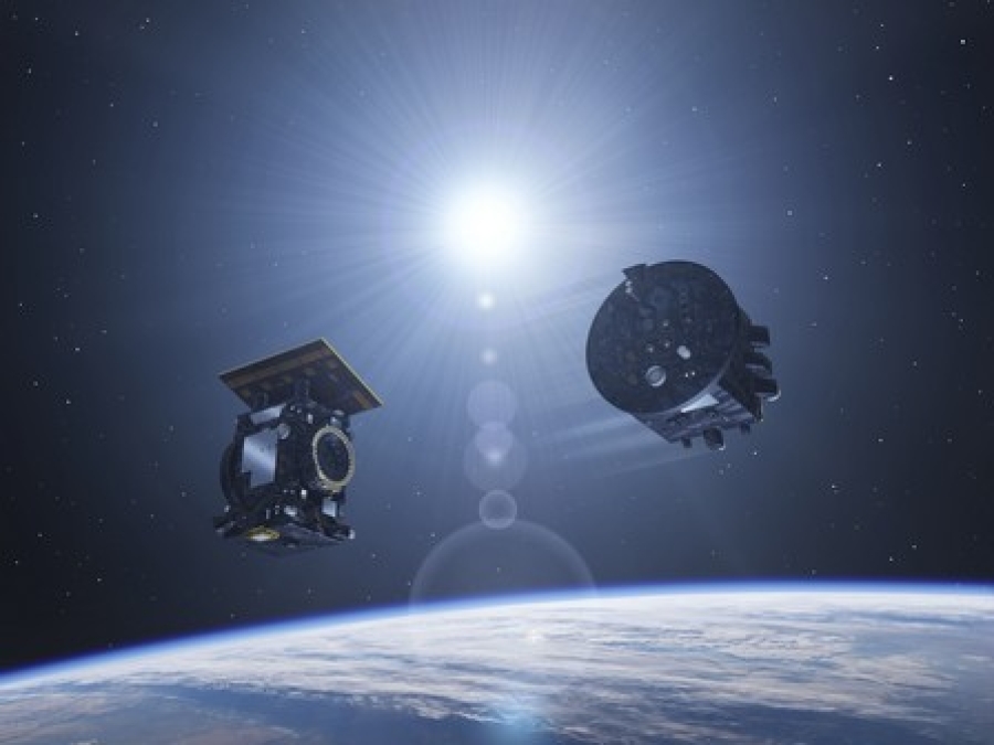 Illustration de la new Proba-3, le nouvel observatoire du Soleil européen, entre dans la dernière ligne droite avec de la technologie SPACEBEL